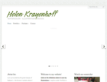 Tablet Screenshot of helenkrayenhoff.com